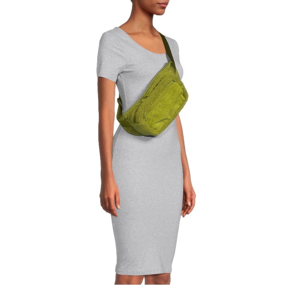 Brand new green fanny pack/ over the should bag